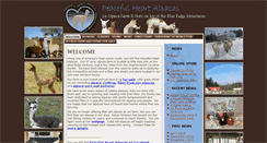 Desktop Screenshot of peacefulheartalpacas.com